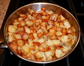 Potatoes as they look at the end of the process.