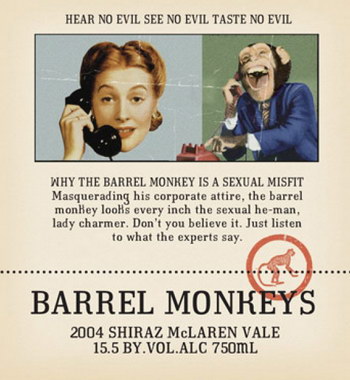 RedHeads Studio Barrel Monkeys Shiraz